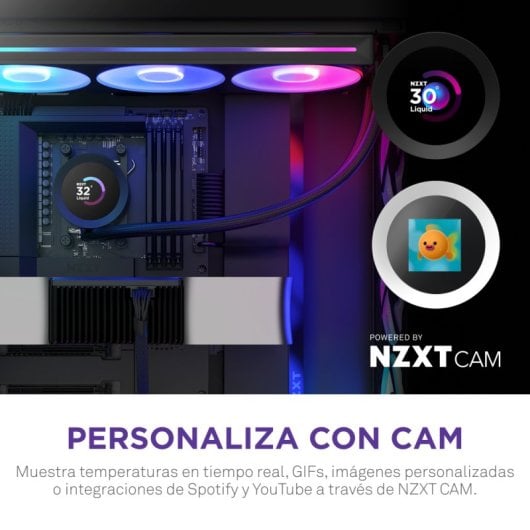 NZXT Kraken Plus 360 Kit de Refrigeração Líquida 360mm com 3x Ventoinhas RGB e Ecrã LCD