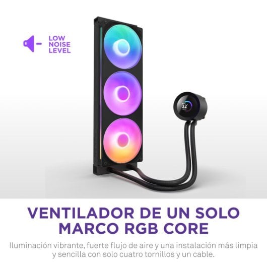 NZXT Kraken Plus 360 Kit de Refrigeração Líquida 360mm com 3x Ventoinhas RGB e Ecrã LCD