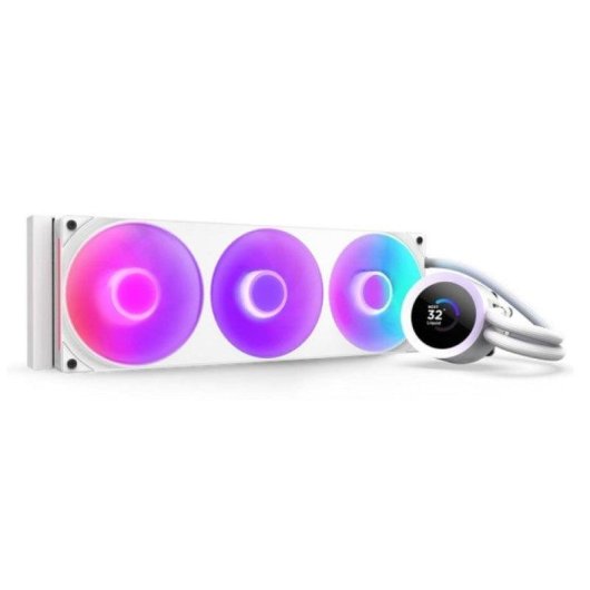 Refrigeración Líquida NZXT Kraken Plus 360 RGB 360mm 3 Ventilatori LCD Bianco