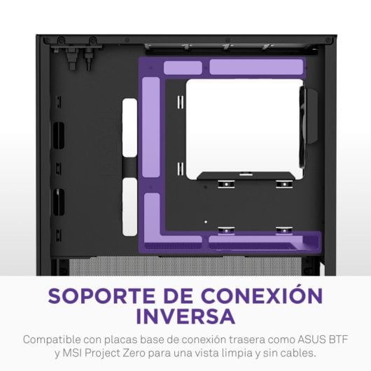 Torre NZXT H3 Flow Negro Vidrio Templado Micro ATX Mini-ITX Midi Tower