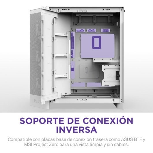 NZXT H9 Flow Midi Tower PC Blanc, Compatible ATX, EATX, Micro ATX, Mini-ITX