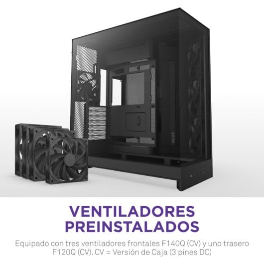Case PC Midi Tower Nero con Ventilazione Avanzata e Vetro Temperato 6 Bay HDD 2.5/3.5"