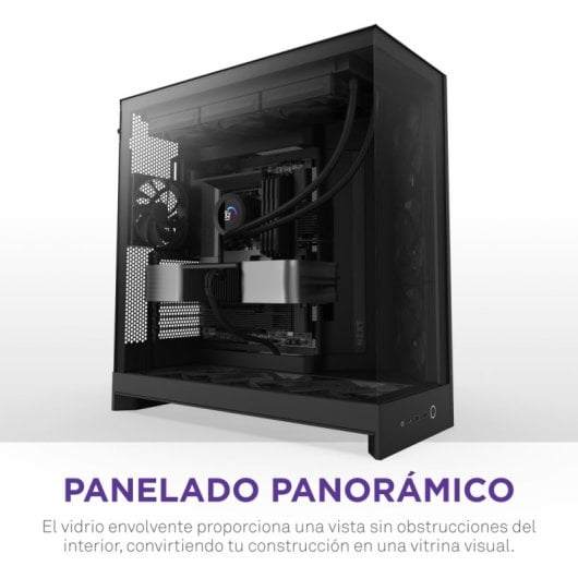 Case PC Midi Tower Nero con Ventilazione Avanzata e Vetro Temperato 6 Bay HDD 2.5/3.5"