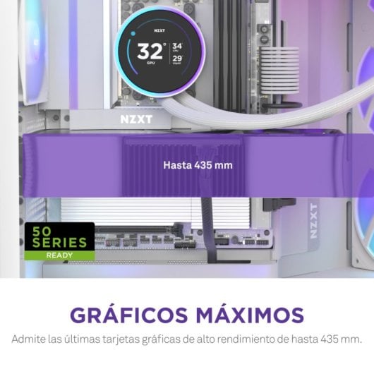 Caja NZXT H9 Flow RGB Blanco 3x140mm RGB