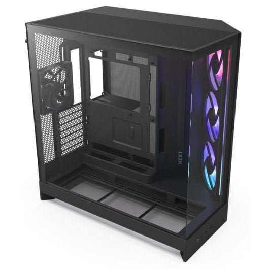 NZXT H9 Flow RGB, Midi Tower, PC, Negro, ATX, EATX, micro ATX, 16,5 cm