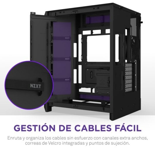 NZXT H9 Flow RGB, Midi Tower, PC, Negro, ATX, EATX, micro ATX, 16,5 cm