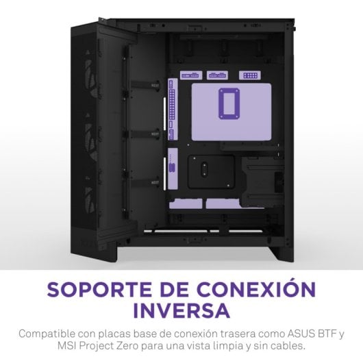 NZXT H9 Flow RGB, Midi Tower, PC, Negro, ATX, EATX, micro ATX, 16,5 cm