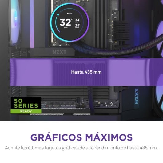 NZXT H9 Flow RGB, Midi Tower, PC, Negro, ATX, EATX, micro ATX, 16,5 cm