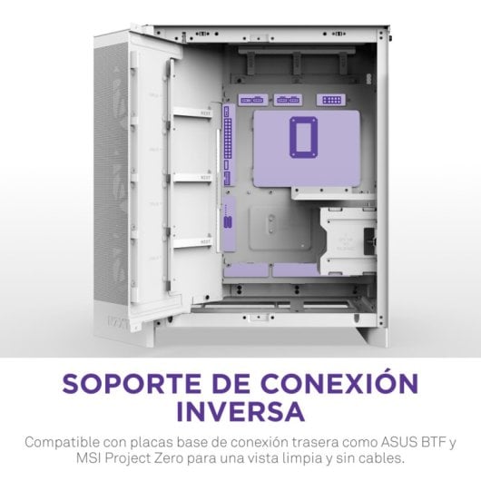 NZXT H9 Flow RGB+, Midi Tower, PC, Blanc, ATX, EATX, micro ATX, Mini-ITX