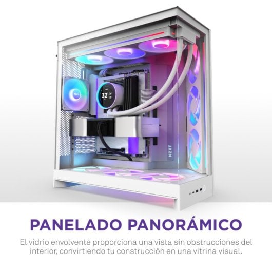 NZXT H9 Flow RGB+, Midi Tower, PC, Blanc, ATX, EATX, micro ATX, Mini-ITX
