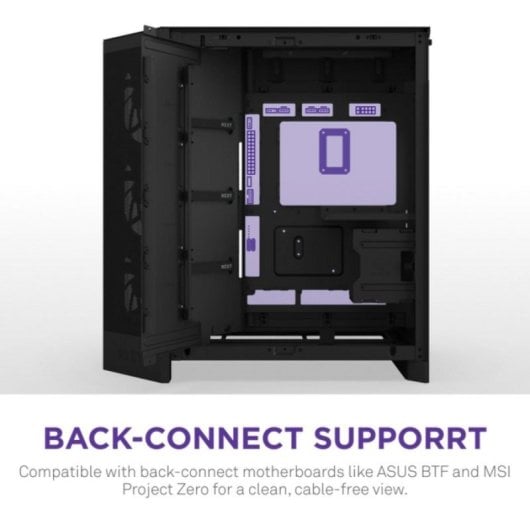 NZXT H9 Flow RGB+ Midi Tower Gehäuse, Mesh, SGCC, Temperiertes Glas, Multi RGB, Schwarz