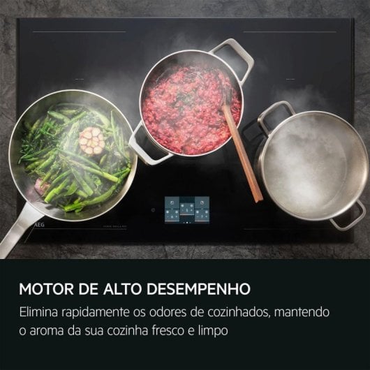 Campana extractora AEG GI87D91CB Canalizado/Recirculación 90cm con control táctil y LED