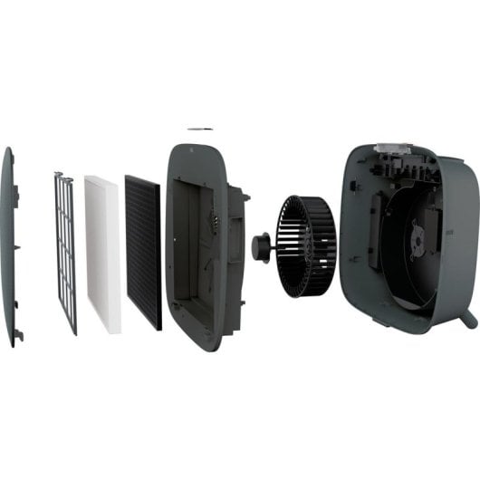 AEG Luftreiniger AX71304DG 290 m³/h 5-Stufen Filtration 49,9 dB Schwarz