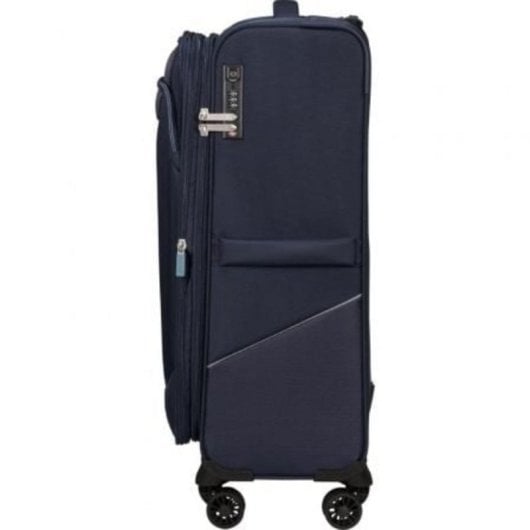 American Tourister SummerRide Spinner 69cm Navy erweiterbar 4-Rad-TSA-Schloss PET-Recyclex
