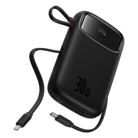 Baseus Powerbank 20000mAh 30W USB Typ-C Schwarz mit LCD-Display und Schnellladung