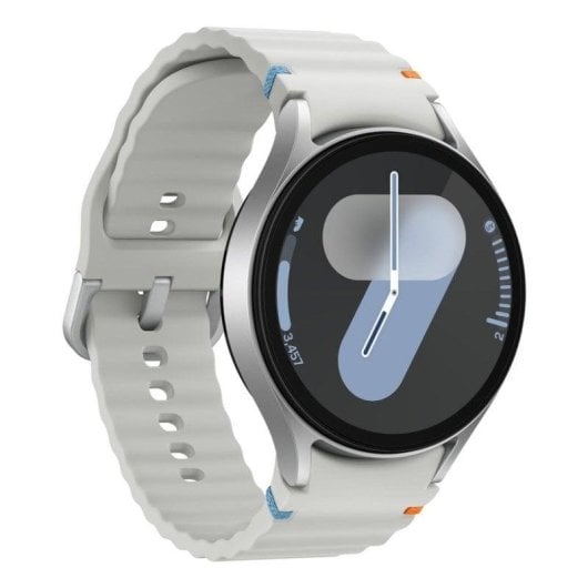 Samsung Galaxy Watch7 4G LTE GPS 44mm Super AMOLED Argent M/L Étanche IP68 SpO2 ECG