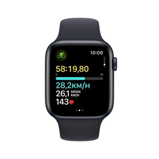 Apple Watch SE (2. Gen) GPS NFC 44mm OLED Schwarz M/L Wasserdicht bis 50 m Pulsmonitor