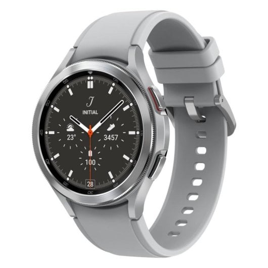 Samsung Galaxy Watch4 Classic 4G LTE NFC GPS 46mm Super AMOLED Argento Grigio Resistenza Acqua 5ATM+IP68