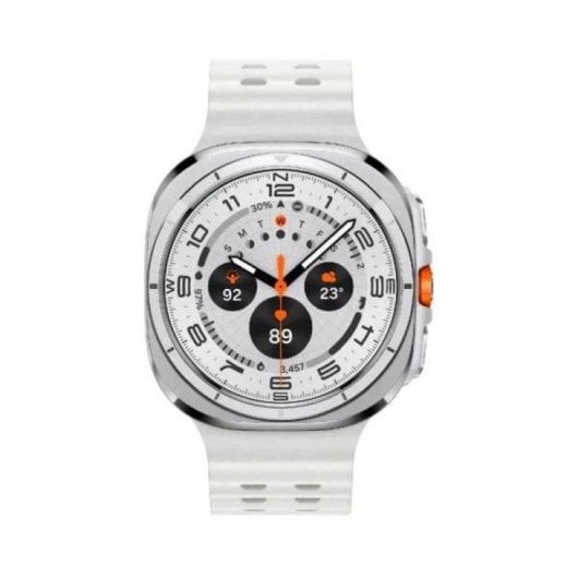 Samsung Galaxy Watch Ultra 4G eSIM GPS NFC 47mm Super AMOLED Titane Blanc Unique IP68 10ATM