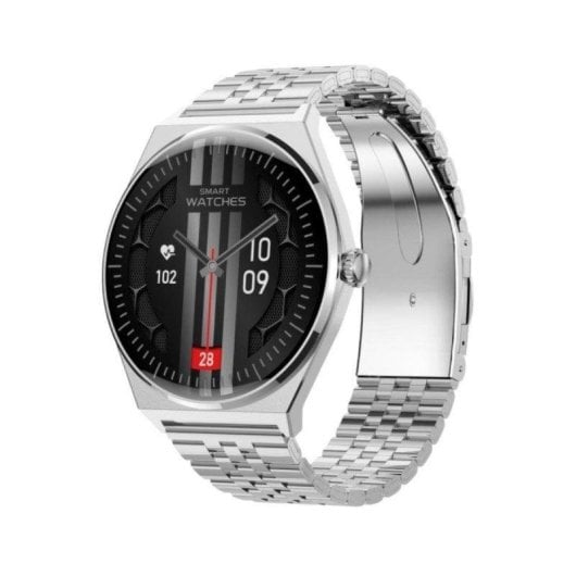 Maxcom Ecowatch 5 Bluetooth 43mm AMOLED Silber M Über 100 Sportmodi Anrufe Benachrichtigungen
