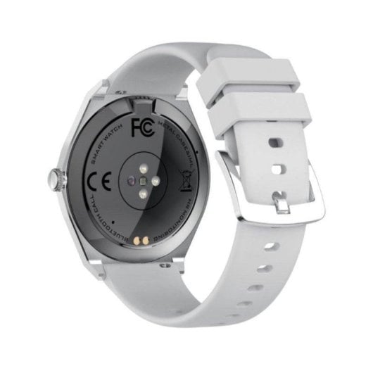 Maxcom Ecowatch 5 Bluetooth 43mm AMOLED Silber M Über 100 Sportmodi Anrufe Benachrichtigungen