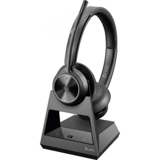 Auriculares Poly Savi 7320-M sem fios DECT Bluetooth com Cancelamento de Ruído Preto