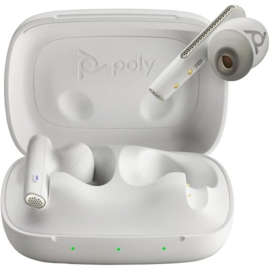 Custodia di Ricarica POLY Voyager Free 60 UC Bianca Compatta e Resistente
