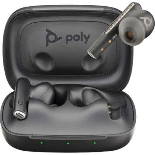 Étui de charge noir Poly pour Voyager Free 60 UC - Solution de mobilité et de sécurité