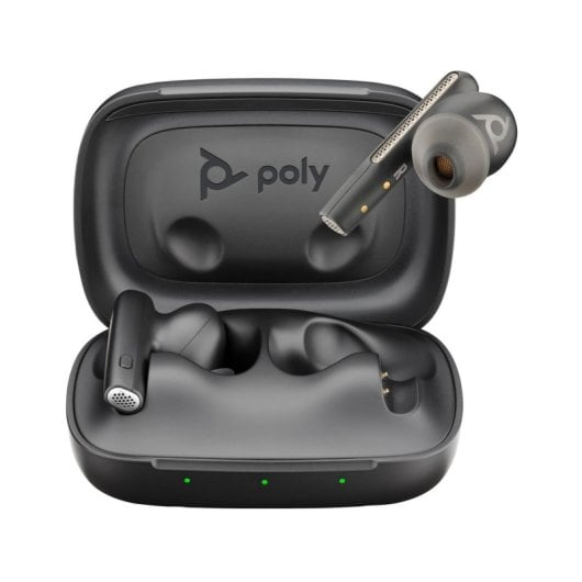 Étui de charge noir Poly pour Voyager Free 60 UC - Solution de mobilité et de sécurité