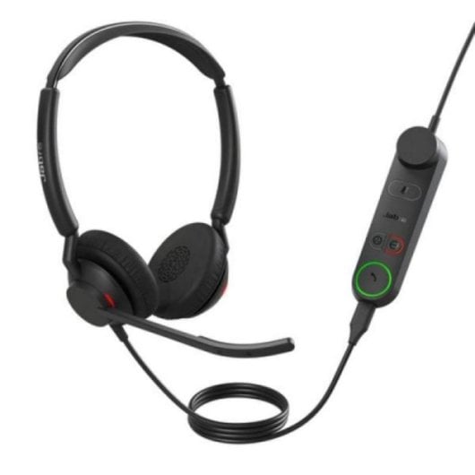 Jabra Engage 50 II UC Stereo Auricolari Cablati Nero con 3 Microfoni e USB Type-A