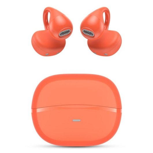 Auriculares SPC Boost Clip sem fios Bluetooth 5.4 Open-Ear com microfone e ENC vermelho