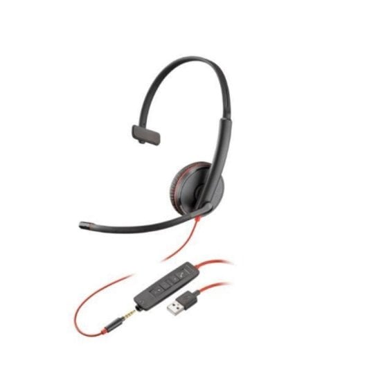 Cuffie professionali HP Blackwire C3215 USB-A con audio nitido e comfort elevato