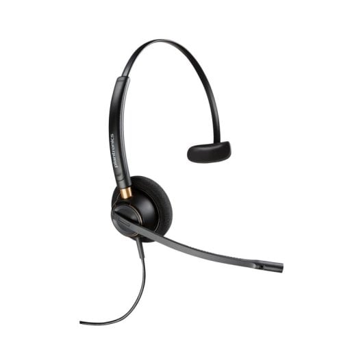 Poly EncorePro 510D - Auriculaires Monoaural, Alámbrico, TAA, Noir, 52 g