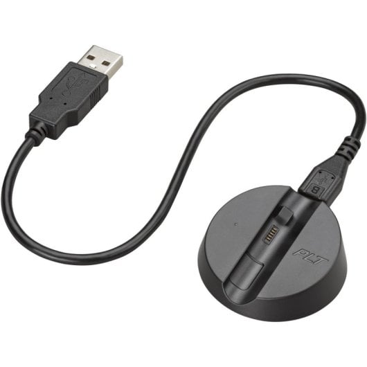 Soporte de carga Poly USB-C para Voyager 6200 recarga rápida negro