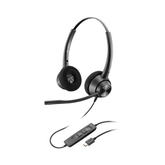 Poly EncorePro 320 Headset Mono USB‑C com Cancelamento de Ruido Preto