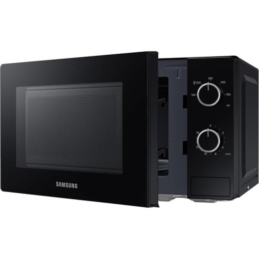 Samsung MS20A3010AL/EG Mikrowelle 20 L 700 W Schwarz mit Drehteller und Auftaufunktion