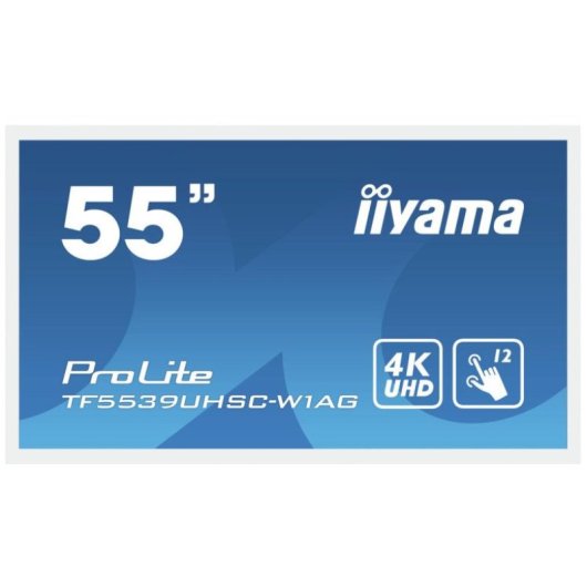 iiyama ProLite TF5539UHSC-W1AG, 55", 4K Ultra HD, Écran Tactile, LED, Blanc