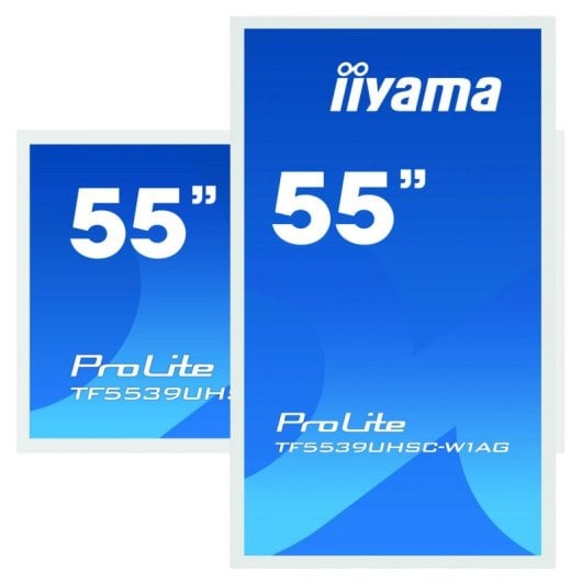 iiyama ProLite TF5539UHSC-W1AG, 55", 4K Ultra HD, Écran Tactile, LED, Blanc