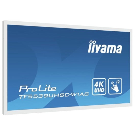 iiyama ProLite TF5539UHSC-W1AG, 55", 4K Ultra HD, Écran Tactile, LED, Blanc