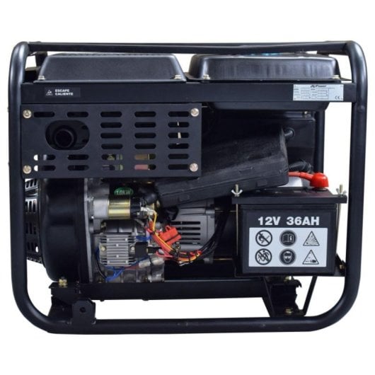ITCPower Gerador Diesel DG7800LE 6 kW 12 HP 6 kVA Autonomia 12 h