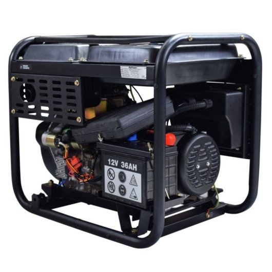 ITCPower Gerador Diesel DG7800LE 6 kW 12 HP 6 kVA Autonomia 12 h