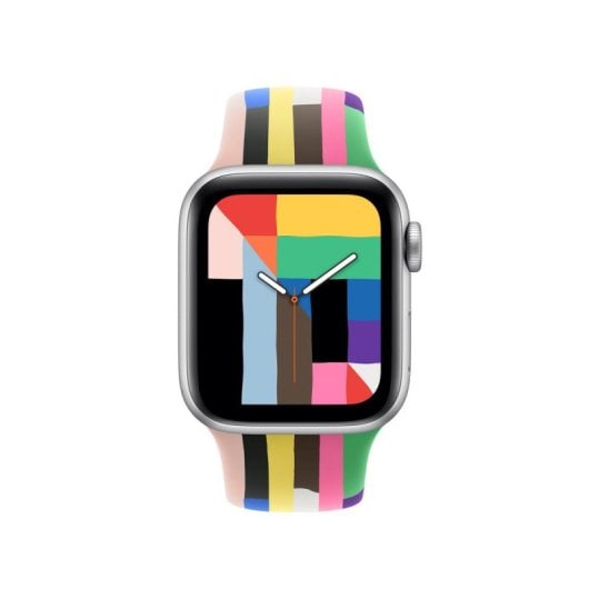 Multicolor Fluoroelastomer Sport Band für Apple Watch 38-41mm S/M Größe 130-180mm
