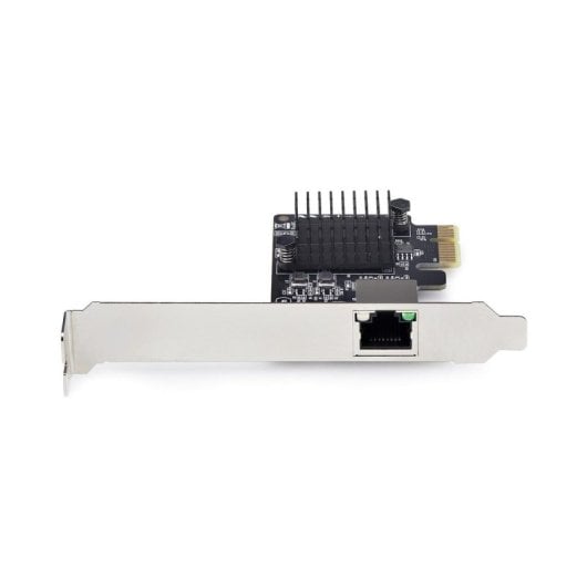 5G Ethernet PCI Express Netzwerkkarte Realtek RTL8126 5000 Mbit/s, Schwarz/Silber