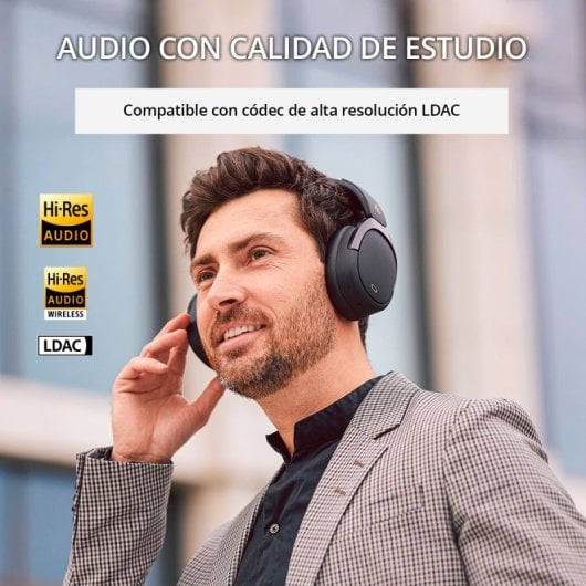 Edifier WH950NB 2025 Auriculares Diadema 40mm BT 5.4 Cancelación de Ruido Hi-Res 80h Batería Negros