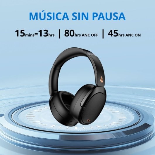 Edifier WH950NB 2025 Auriculares Diadema 40mm BT 5.4 Cancelación de Ruido Hi-Res 80h Batería Negros
