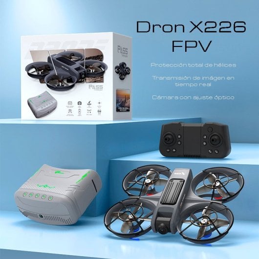 Dron con cámara y gafas FPV X226