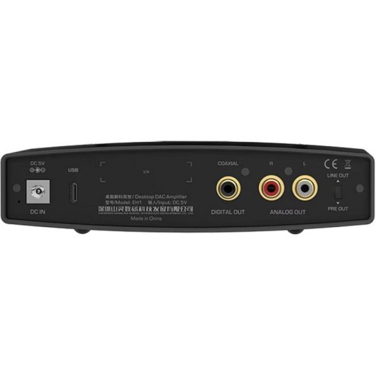 Amplificador Shanling EH1 1015mW DAC Cirrus Logic USB-C Hi-Res 32bit/768kHz