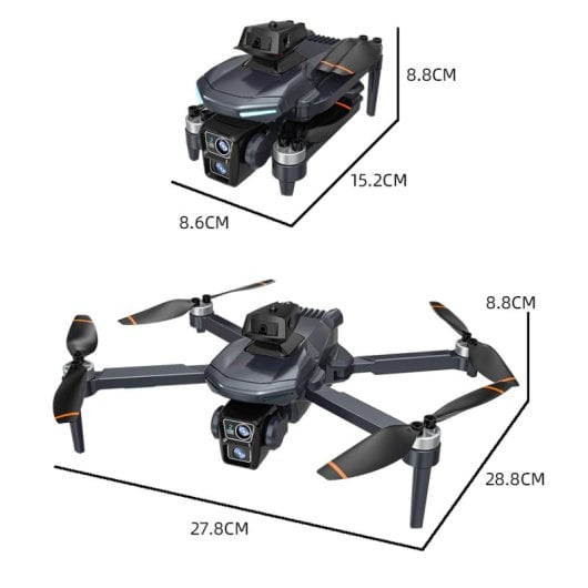 Dron con cámara y sensores de proximidad X2