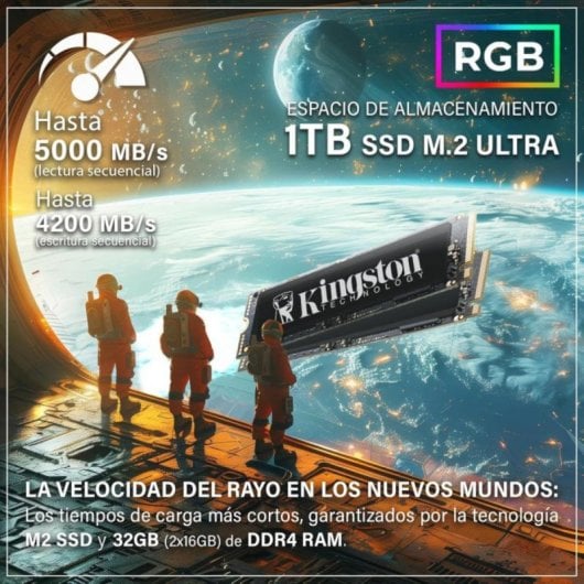 PC Gaming 4K AMD Ryzen 7 5700G/32GB RAM/SSD 1000GB