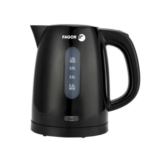 Wasserkocher Fagor Teya Noir 1 L 2200 W mit Abschaltautomatik